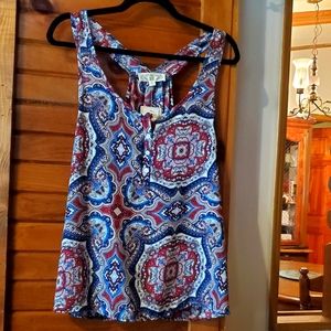 Pink Rose Paisely Mandala Halter Top